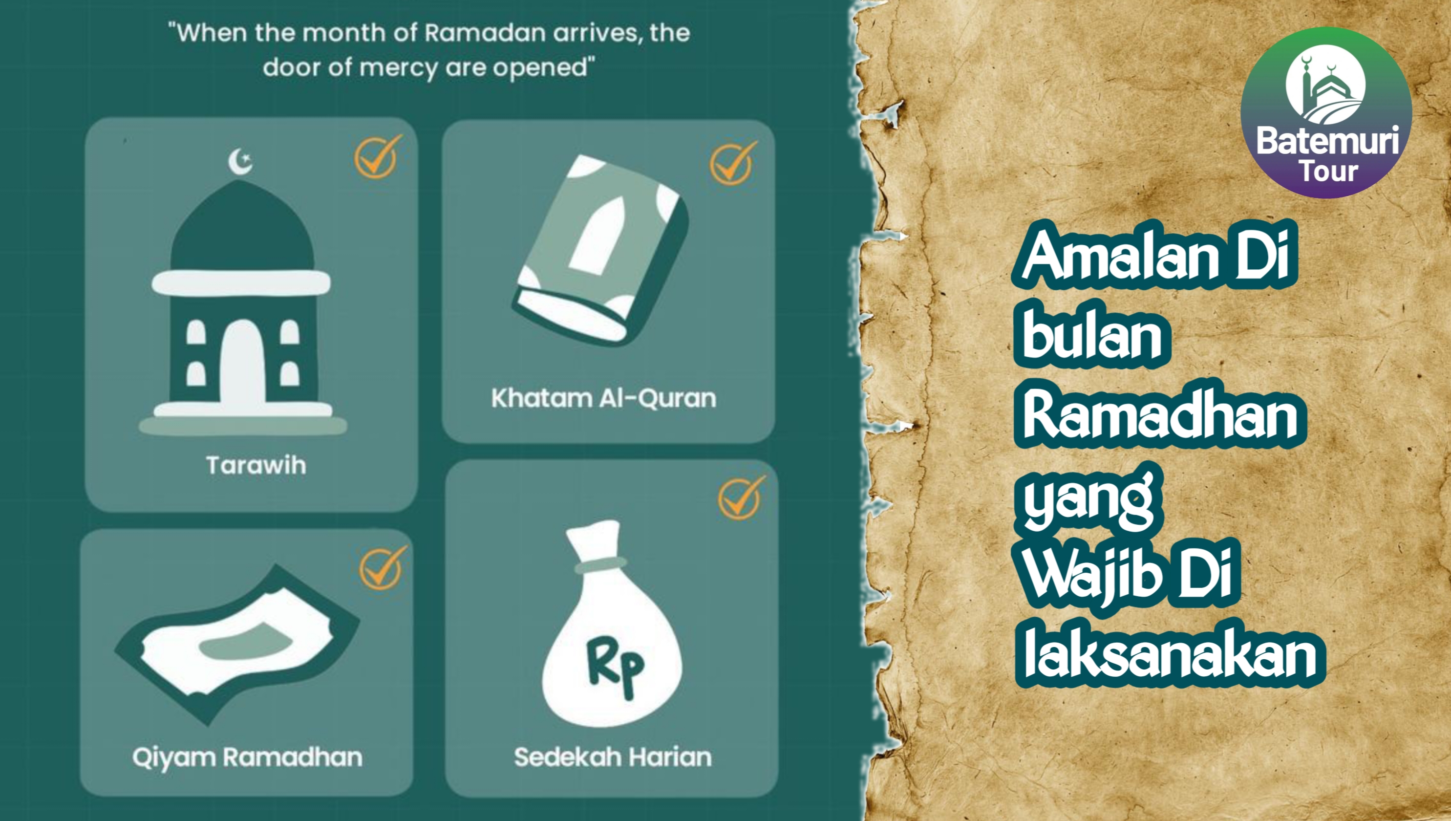 Amalan di Bulan Ramadhan yang Wajib Dilaksanakan