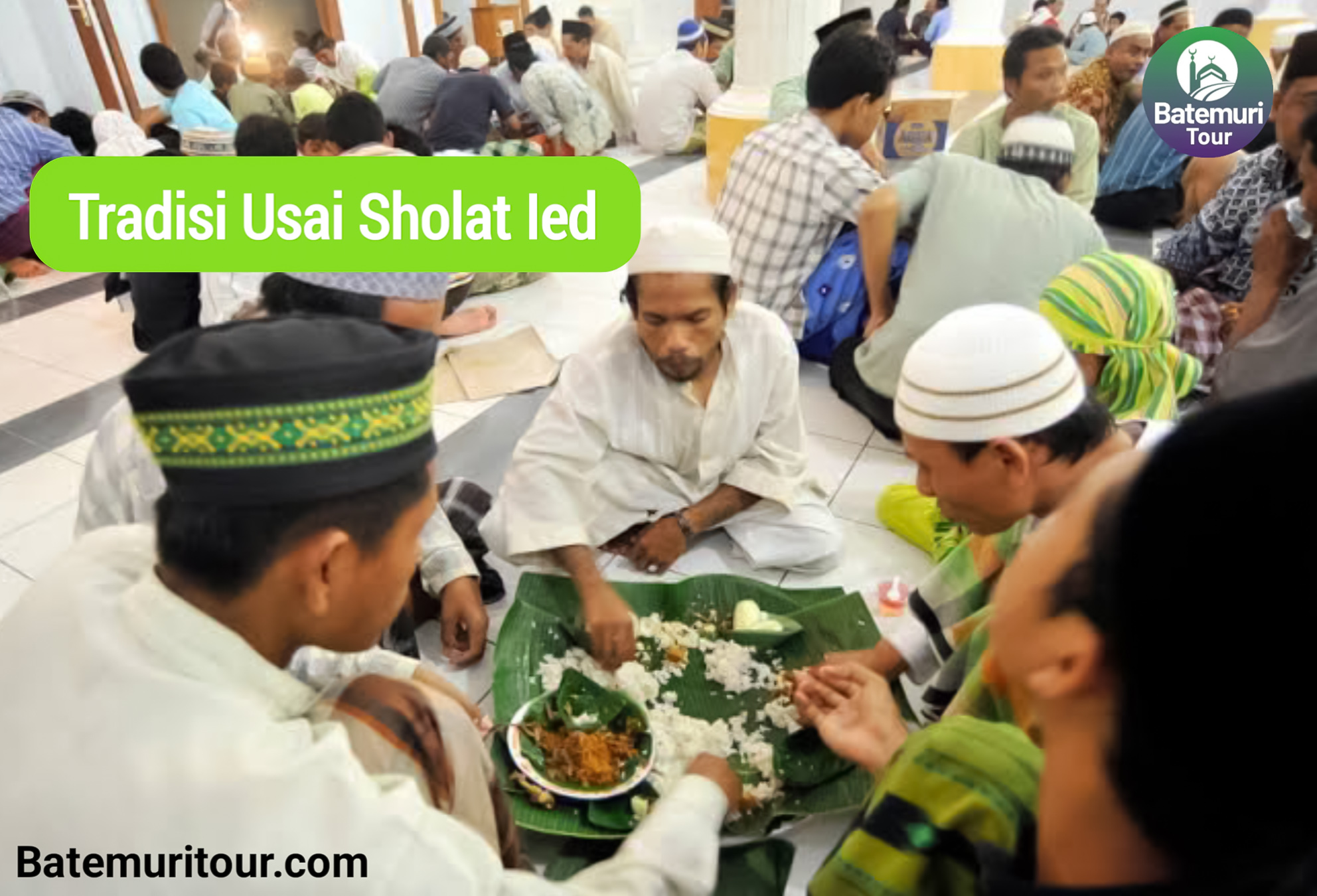 Tradisi Usai Shalat Ied, Makan Bersama di Mushola